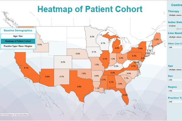 Heatmap-of-patient-cohort-1 RWE Dashboard: heatmap of patient cohort